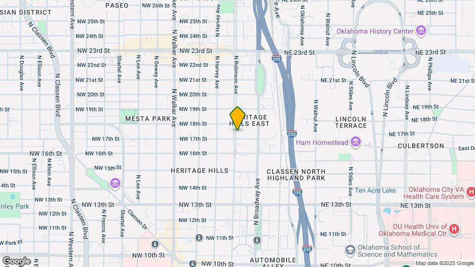 1808 N Robinson Ave Map and Location Details