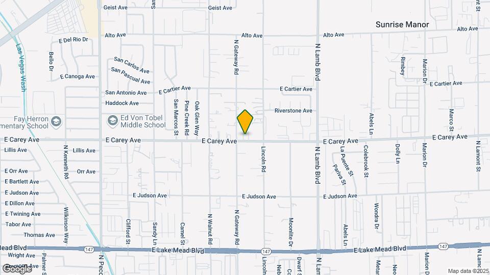 4020 E Carey Ave Mapa y Detalles de la Ubicación