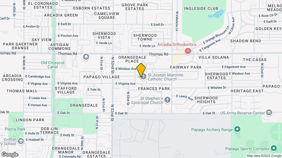5334 E Virginia Ave Mapa y Detalles de la Ubicación