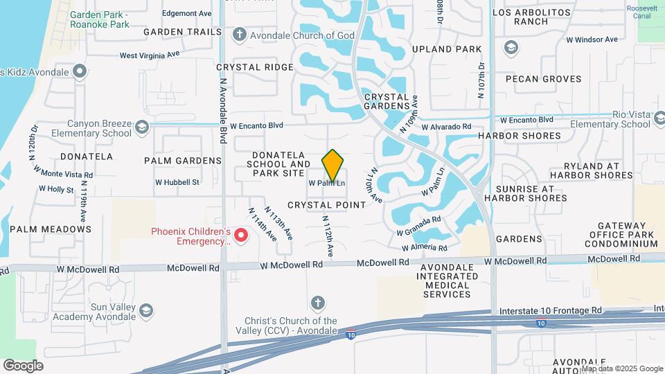 11191 W Palm Ln Map and Location Details