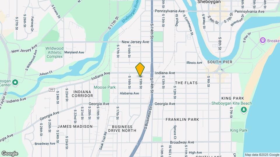 1118 S 15th St Map and Location Details