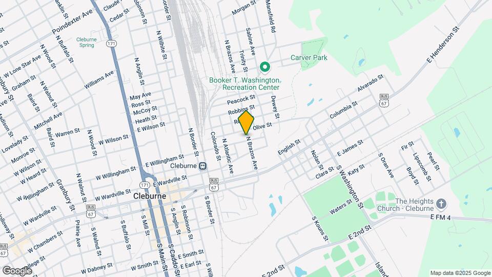 401 N Brazos Ave Map and Location Details