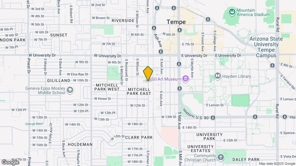 1014 S Farmer Ave Map and Location Details