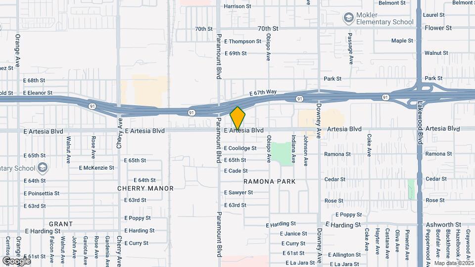 2920 E Artesia Blvd Map and Location Details