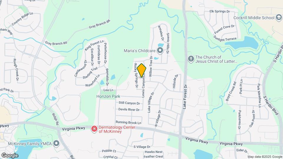 605 Lewis Canyon Ln Map and Location Details