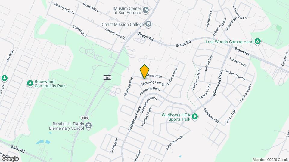 11015 Mustang Spring Map and Location Details