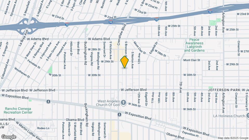 2939 S Bronson Ave, Unit 4 Map and Location Details