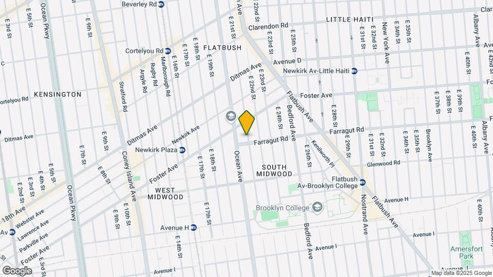 738 E 21st St Map and Location Details