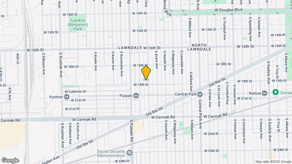 1858 S Springfield Ave Map and Location Details