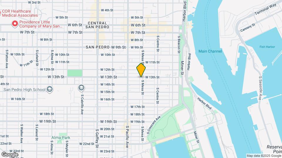 1309 S Mesa St Map and Location Details