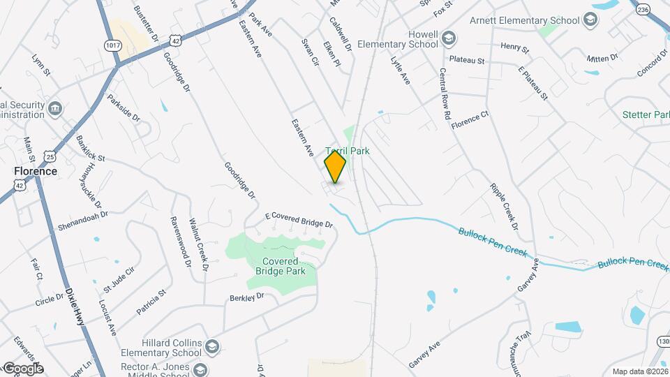 335 Eastern Ave Map and Location Details