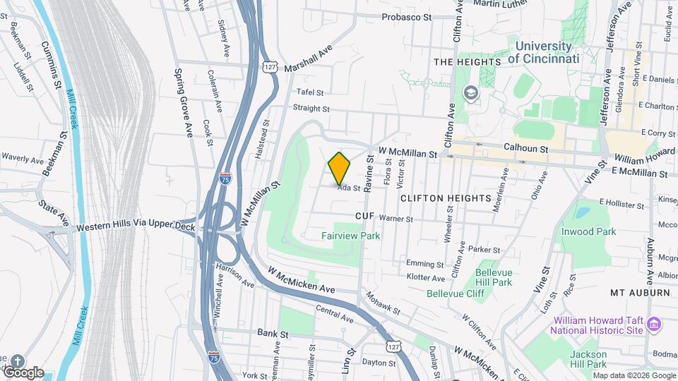 435 Ada St Map and Location Details