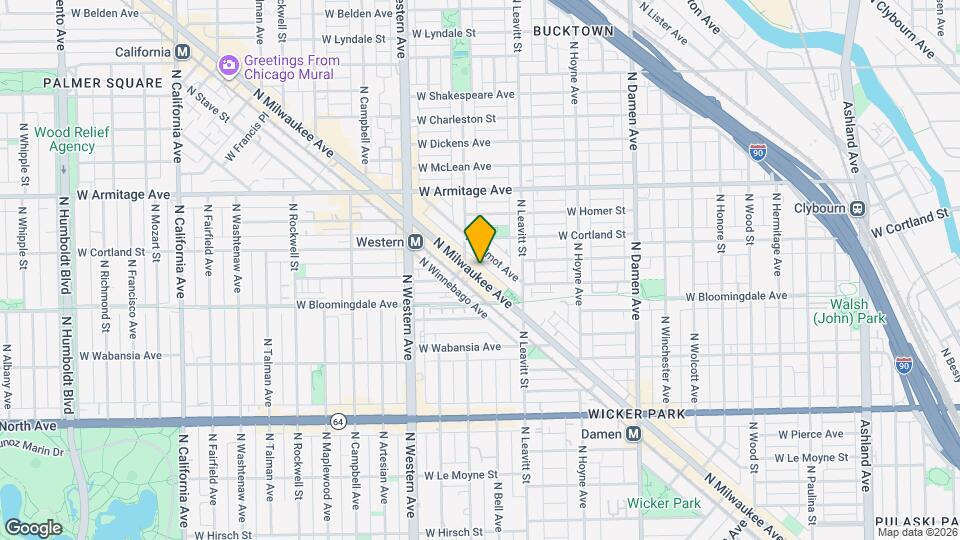 1851 N Milwaukee Ave, Unit Unit 2n Mapa y Detalles de la Ubicación