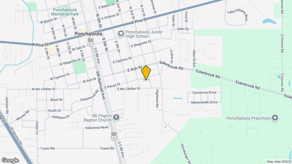 659 S 2nd St Map and Location Details