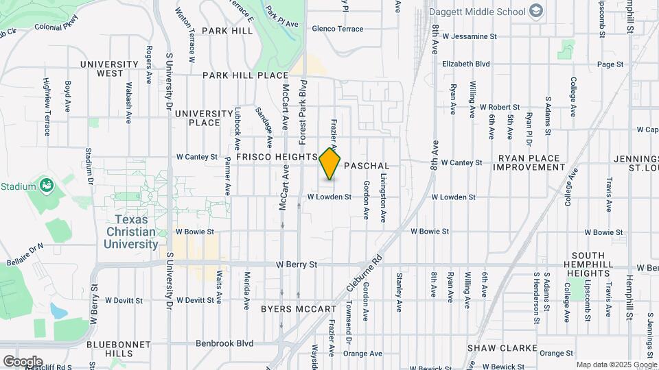 2826 Frazier Ave Map and Location Details