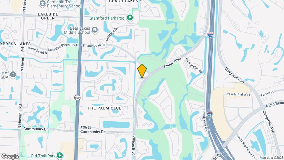 1715 Village Blvd, Unit 201 Map and Location Details