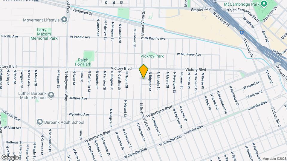1510 N Buena Vista St Mapa y Detalles de la Ubicación