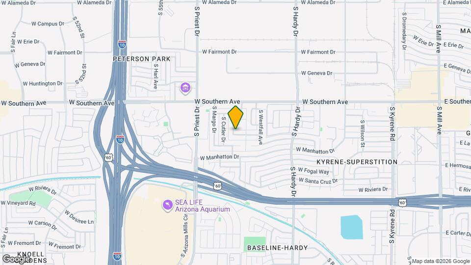 1220 W Pebble Beach Dr Mapa y Detalles de la Ubicación