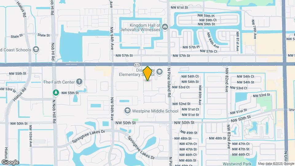 5447 NW 90th Terrace Map and Location Details