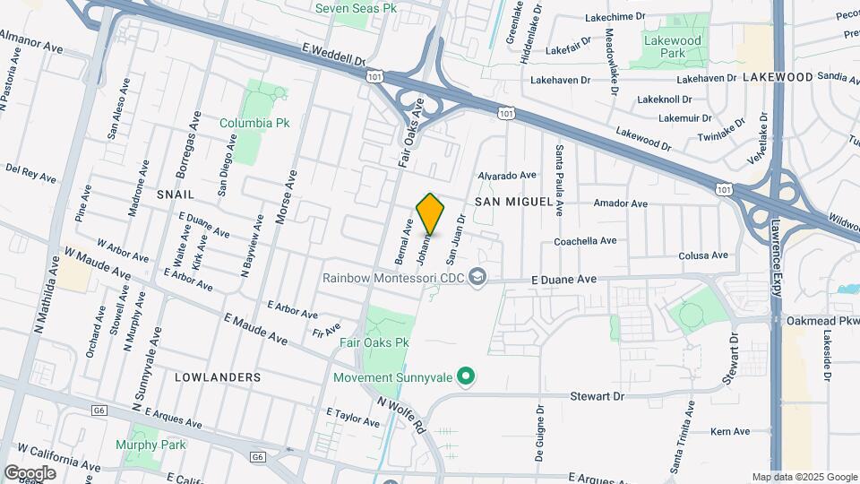 664 Johanna Ave Map and Location Details
