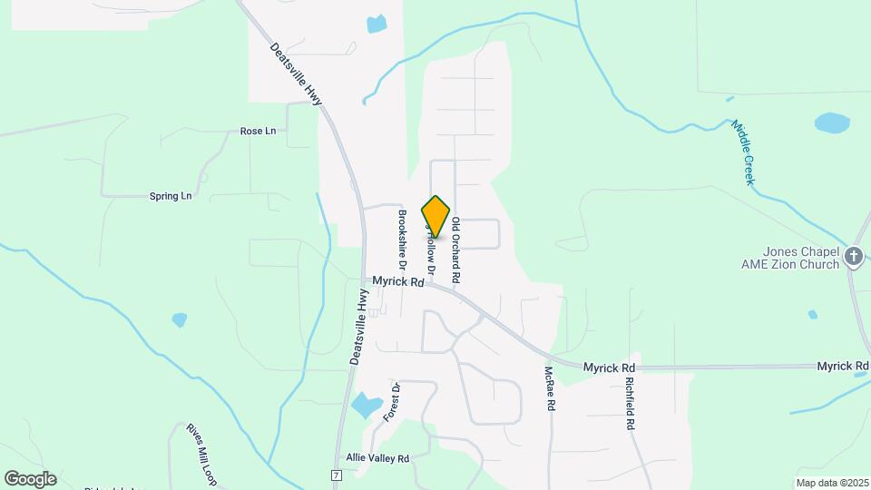 100 Spring Hollow Dr Map and Location Details