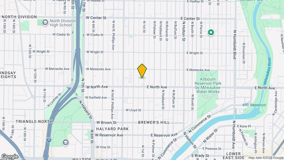 2331 N 1st St Map and Location Details