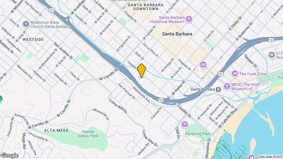 415 W De La Guerra St Map and Location Details