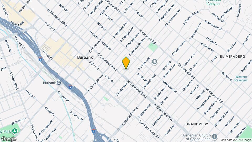 445 E Providencia Ave, Unit B Map and Location Details