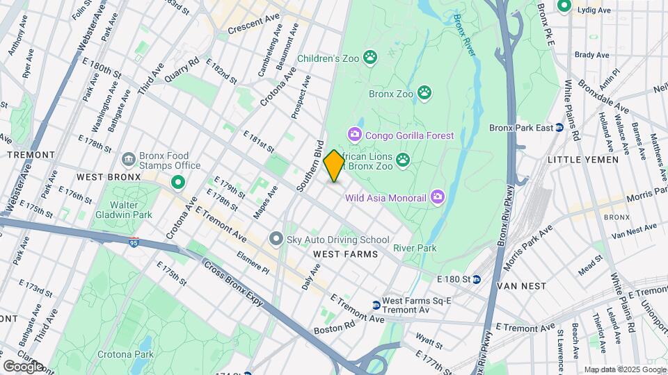 867 East 181st Street Map and Location Details