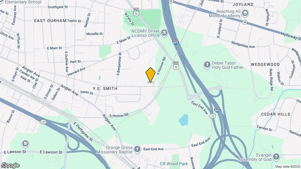 626 S Hoover Rd Map and Location Details