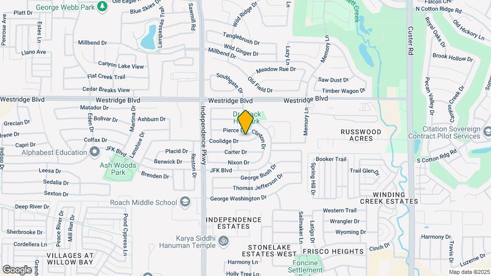 9812 Coolidge Dr Mapa y Detalles de la Ubicación