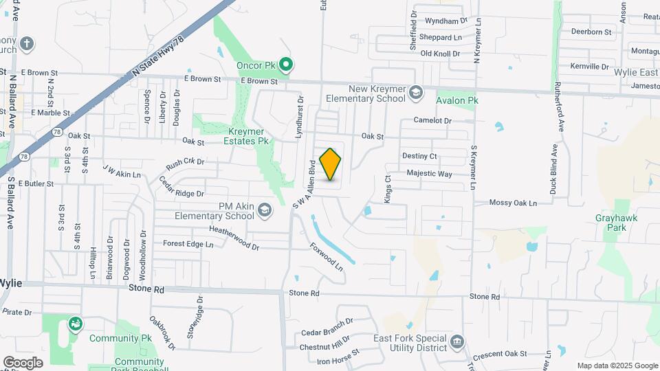 1205 Surrey Cir Map and Location Details