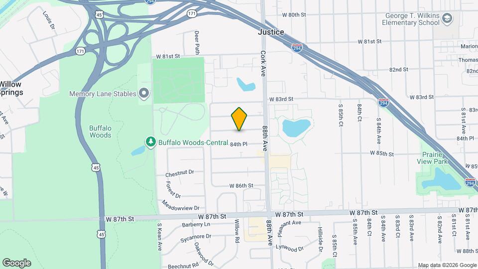 8817 W 84th St Map and Location Details
