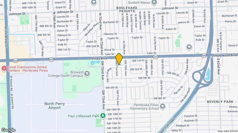 7041 SW 2nd Ct Map and Location Details