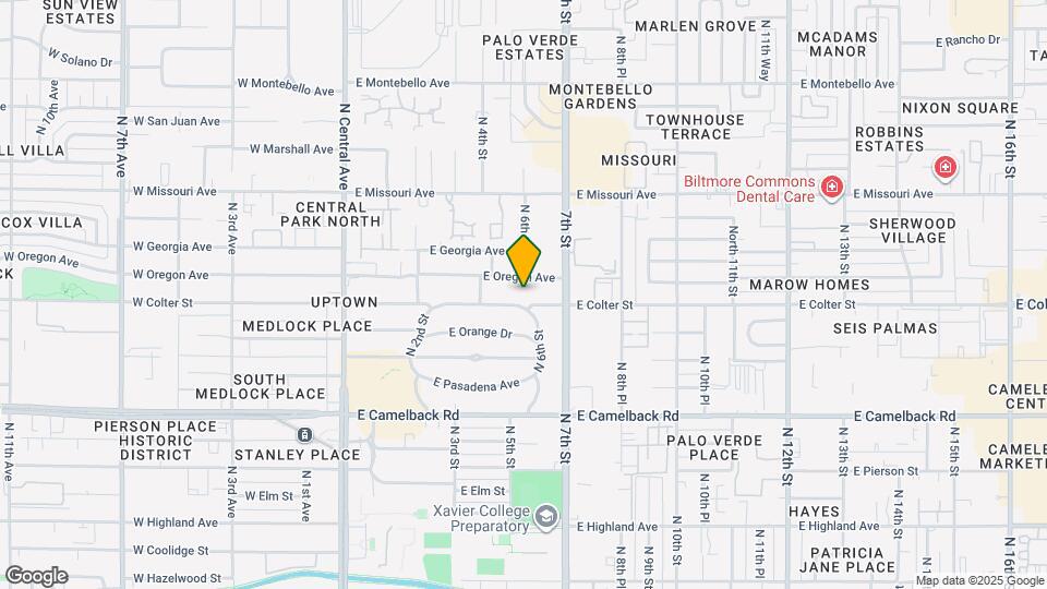 538 E Colter St Mapa y Detalles de la Ubicación