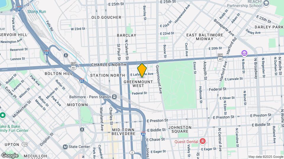1708 Latrobe St Map and Location Details