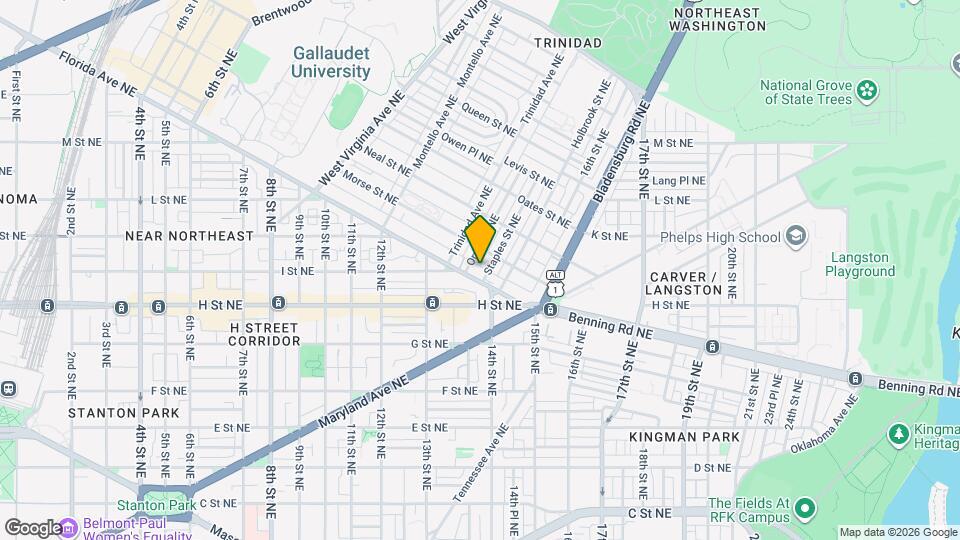 1358 Florida Ave NE Map and Location Details