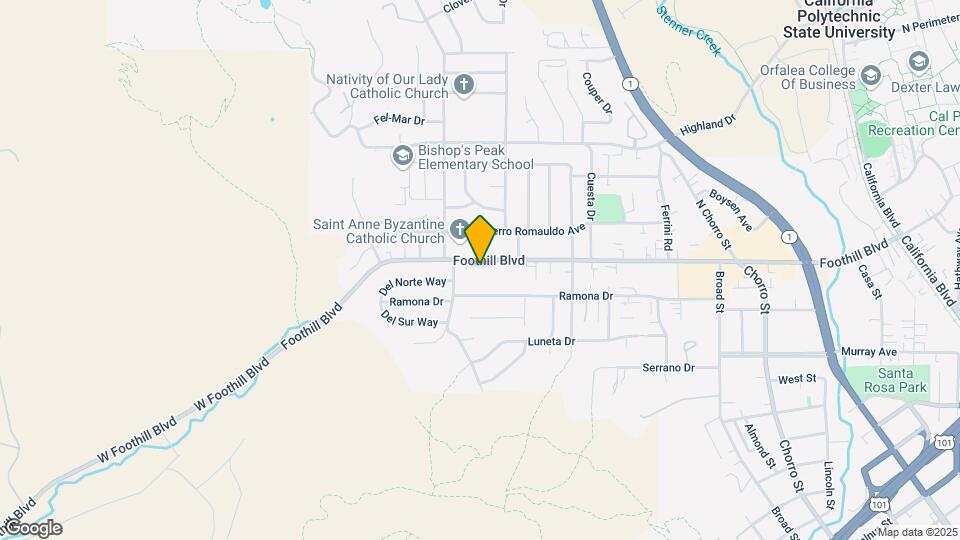 245 Foothill Blvd Map and Location Details