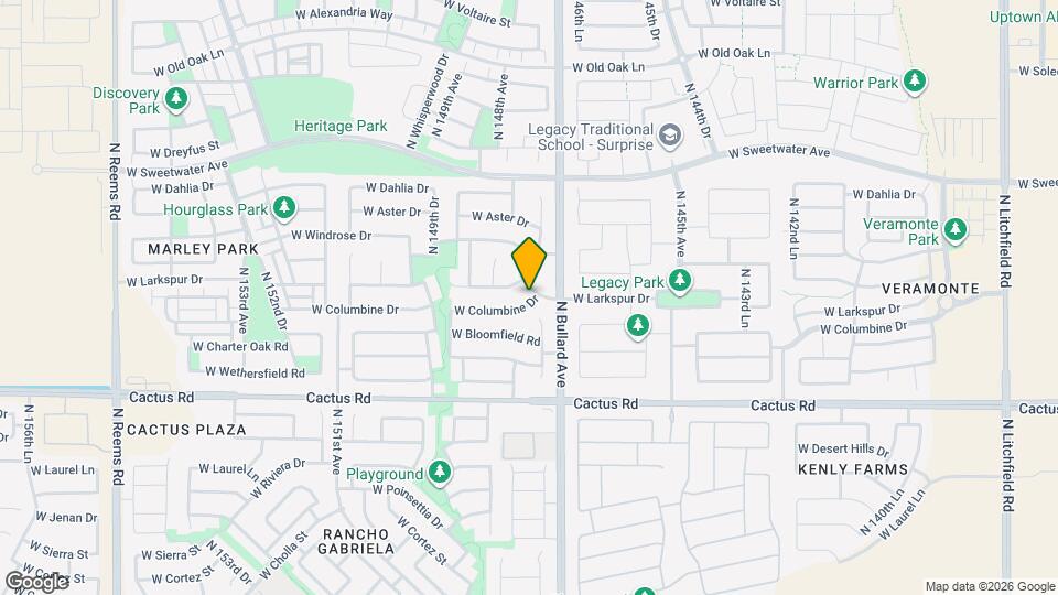 14758 W Columbine Dr Mapa y Detalles de la Ubicación