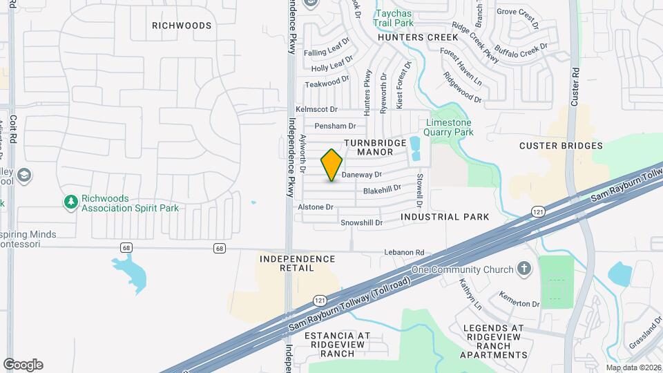 14668 Blakehill Dr Map and Location Details