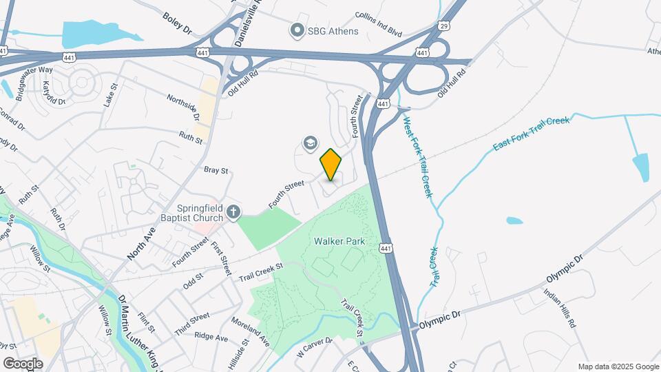 Georgia Green Townhome Apartments Map and Location Details