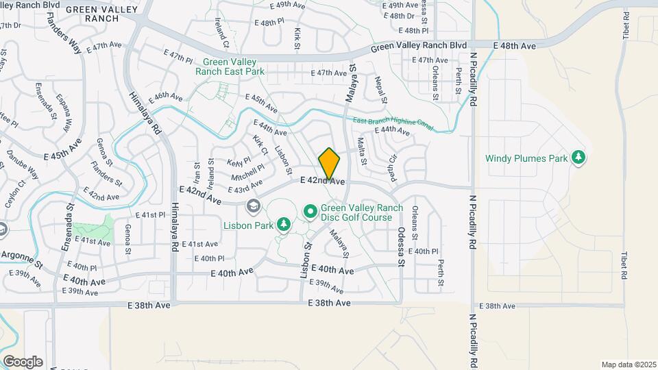 20930 E 42nd Ave Map and Location Details