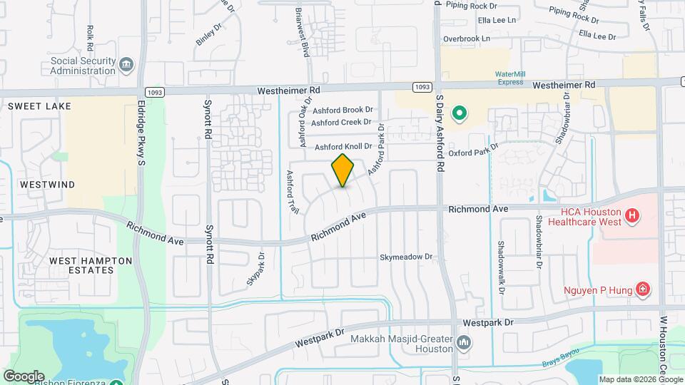 12635 Ashford Chase Dr Map and Location Details