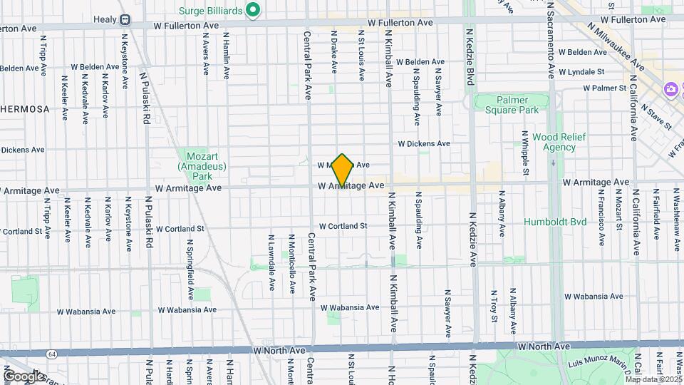 3535 W Armitage Ave Mapa y Detalles de la Ubicación