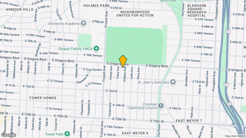 7112 Virginia Ave Map and Location Details