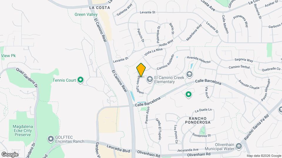 7856 Paseo Tulipero Mapa y Detalles de la Ubicación