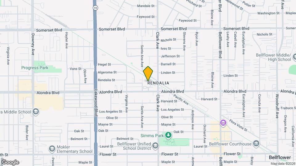 9315 Alondra Blvd Map and Location Details