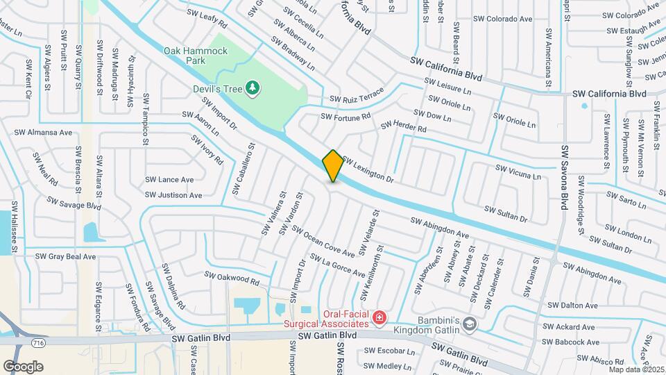 1689 SW Abingdon Ave Map and Location Details