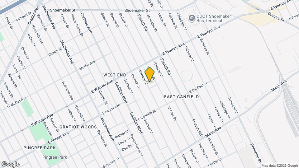 4720 Garland St Map and Location Details