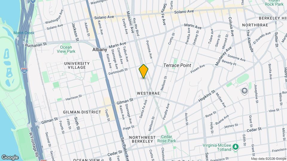 1146 Masonic Ave Map and Location Details